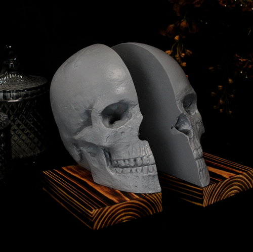 Skull Bookends